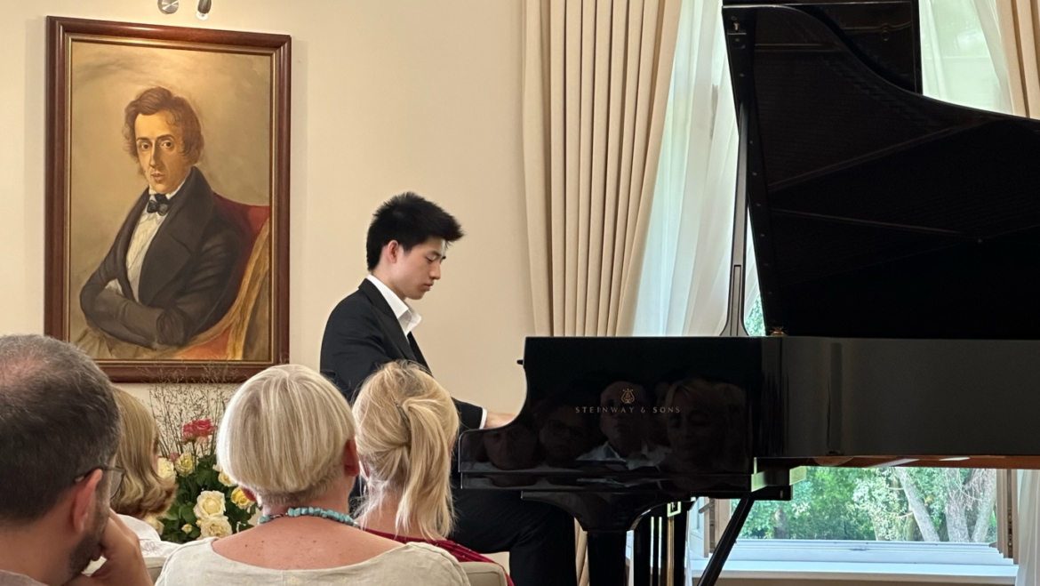 Paul Ji Performs at the Chopin Centre in Szafarnia, Poland
